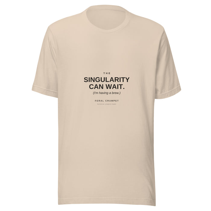 Singularity Can Wait Tee – Cream